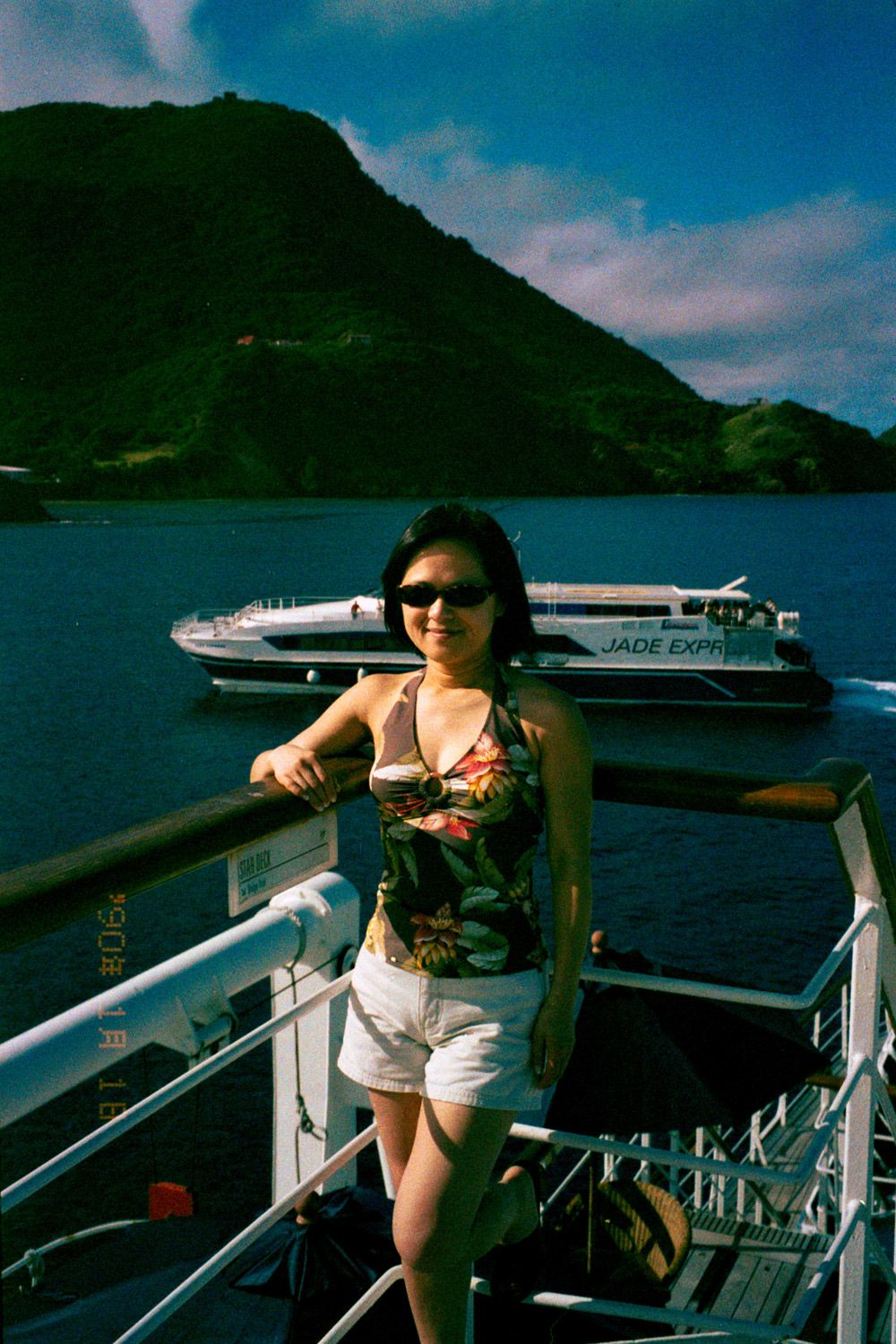 Woman on a boat