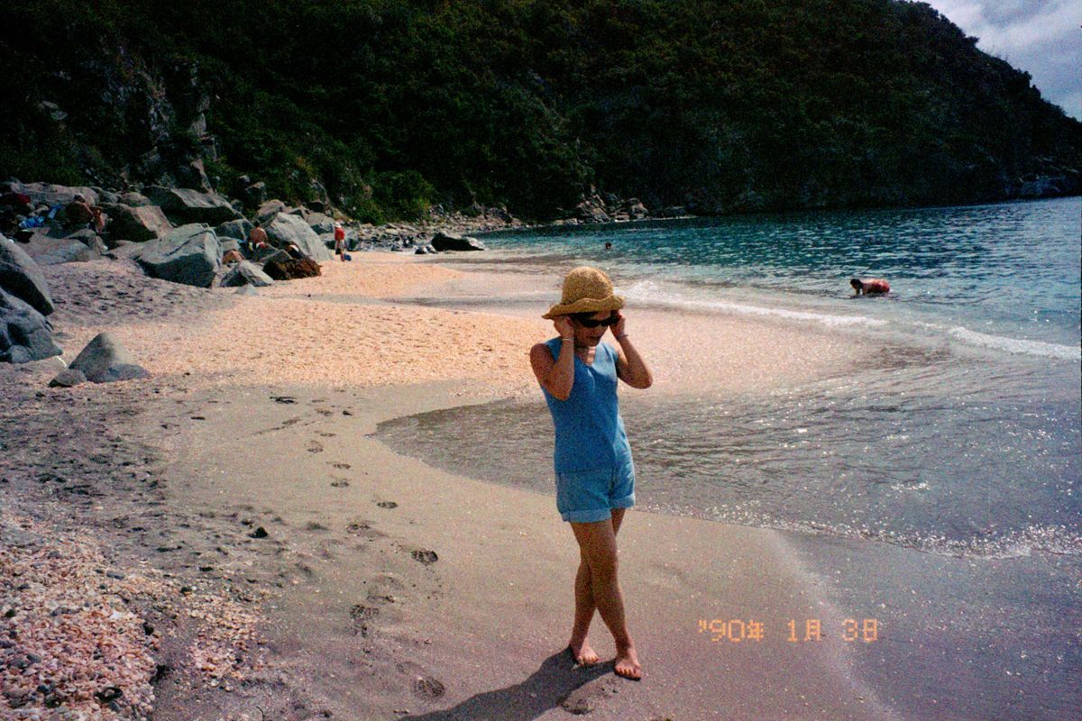 Woman on a beach