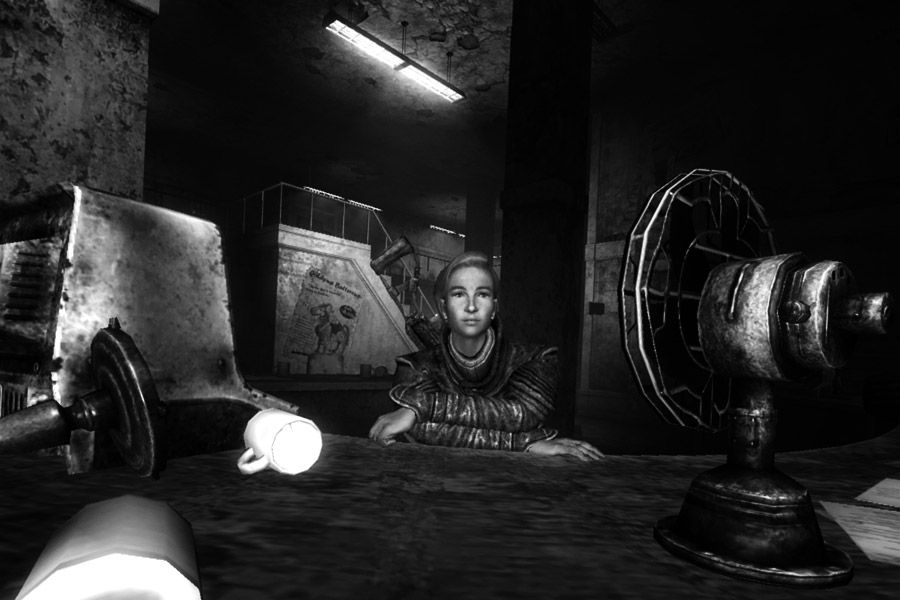 Fallout 3: Portrait near a fan