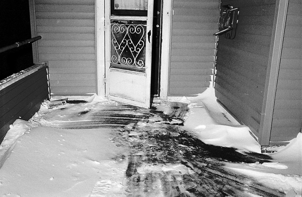 Someone&amp;amp;#39;s front door before the blizzard.