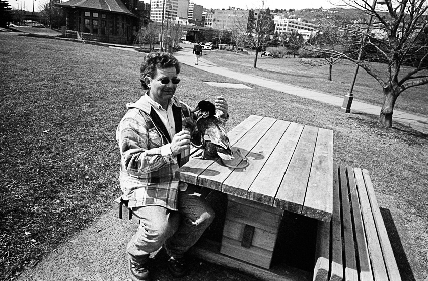A Man And His Duck, April 2008