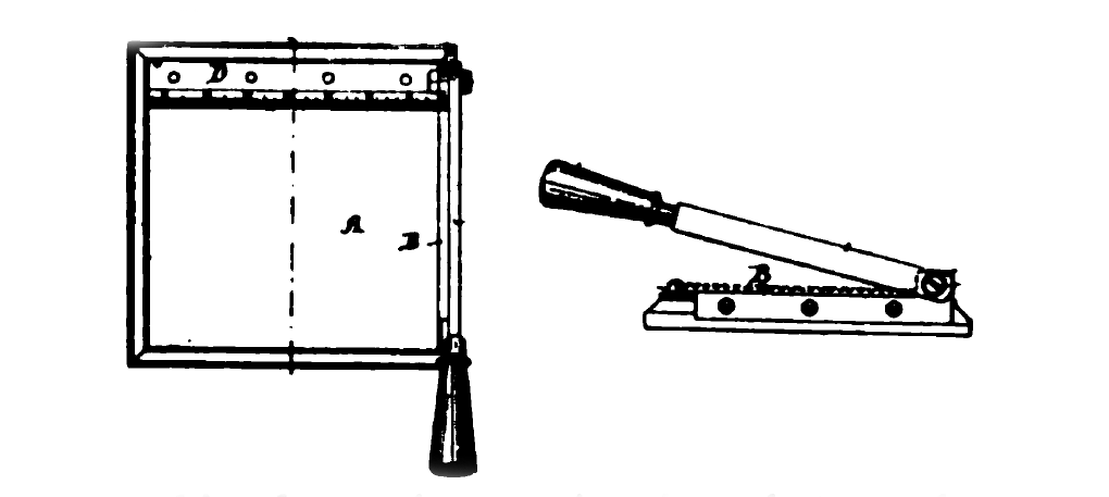 Paper Cutter Patent. 1895