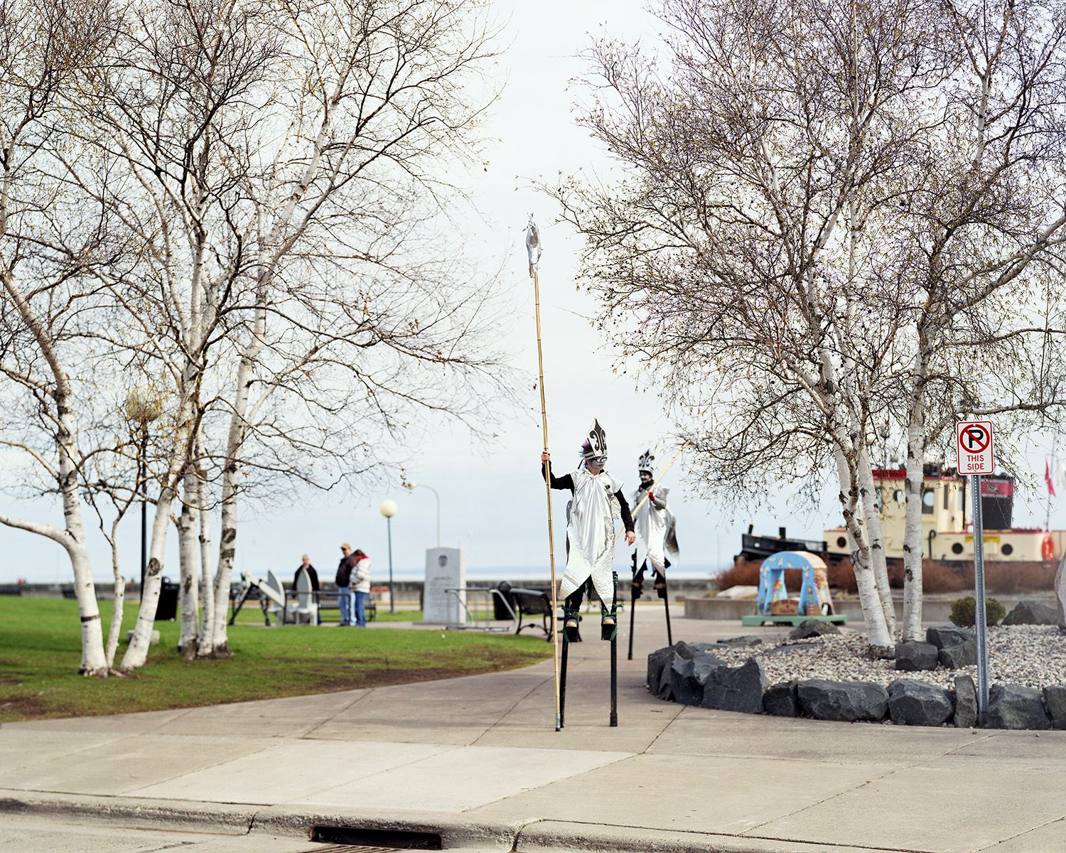 Stiltwalking Smelt, Duluth, Minnesota, April 2012