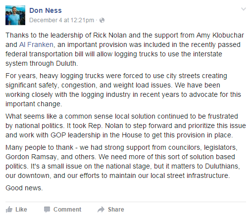 Don Ness Truck Notice