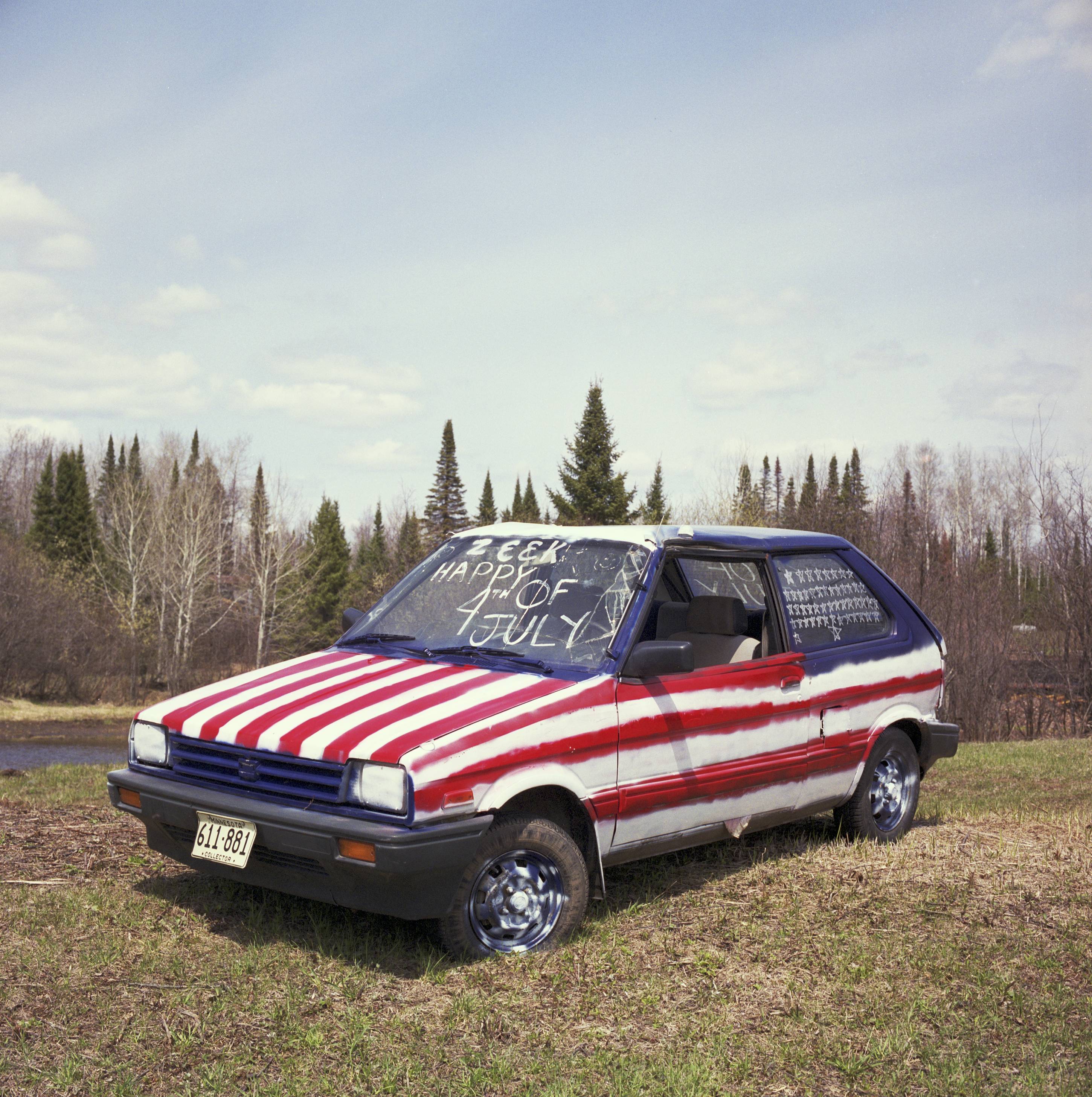 American Flag Car, Minnesota, May 2014