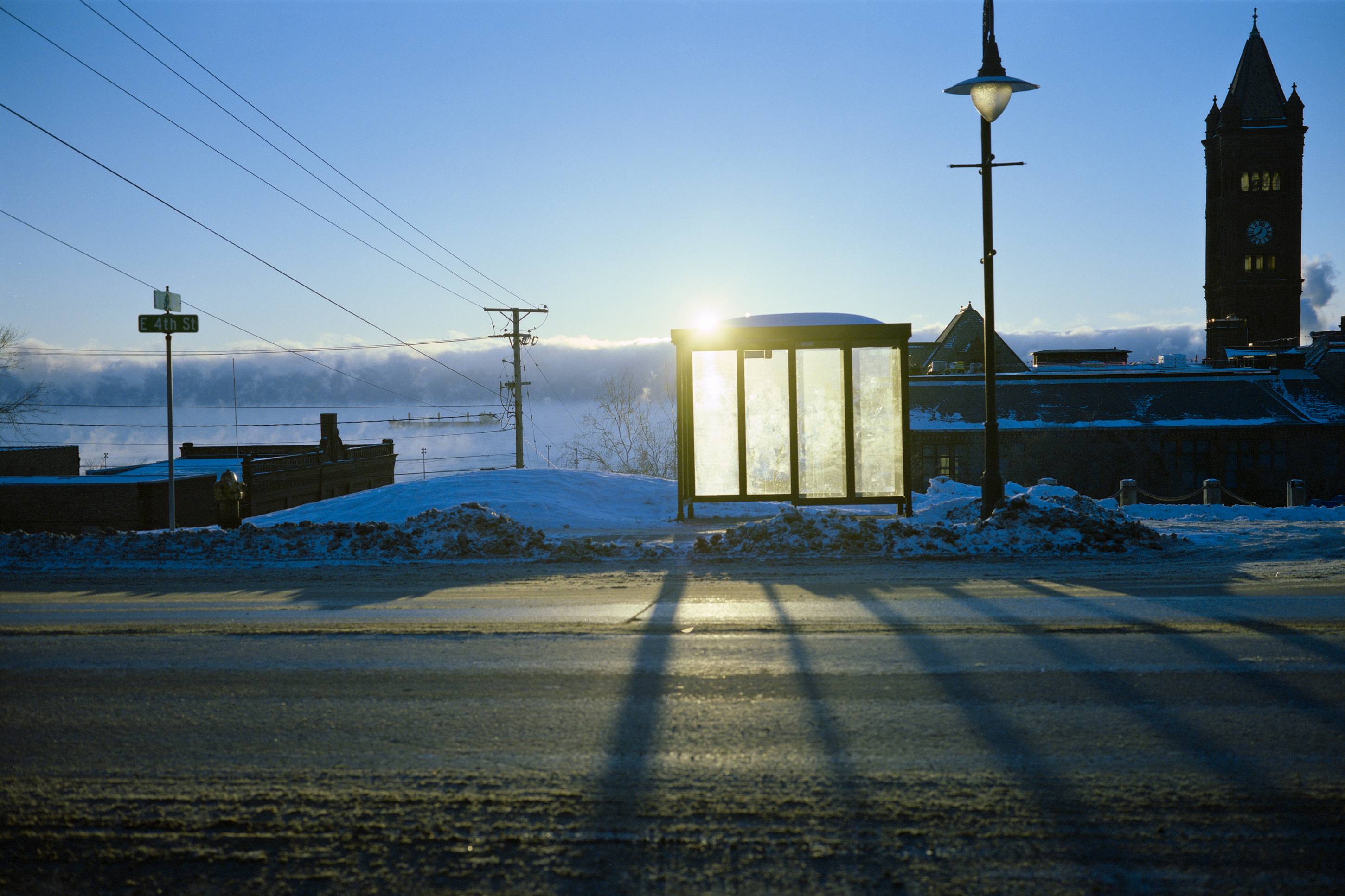 Bus Stop, Duluth, Minnesota, December 2010