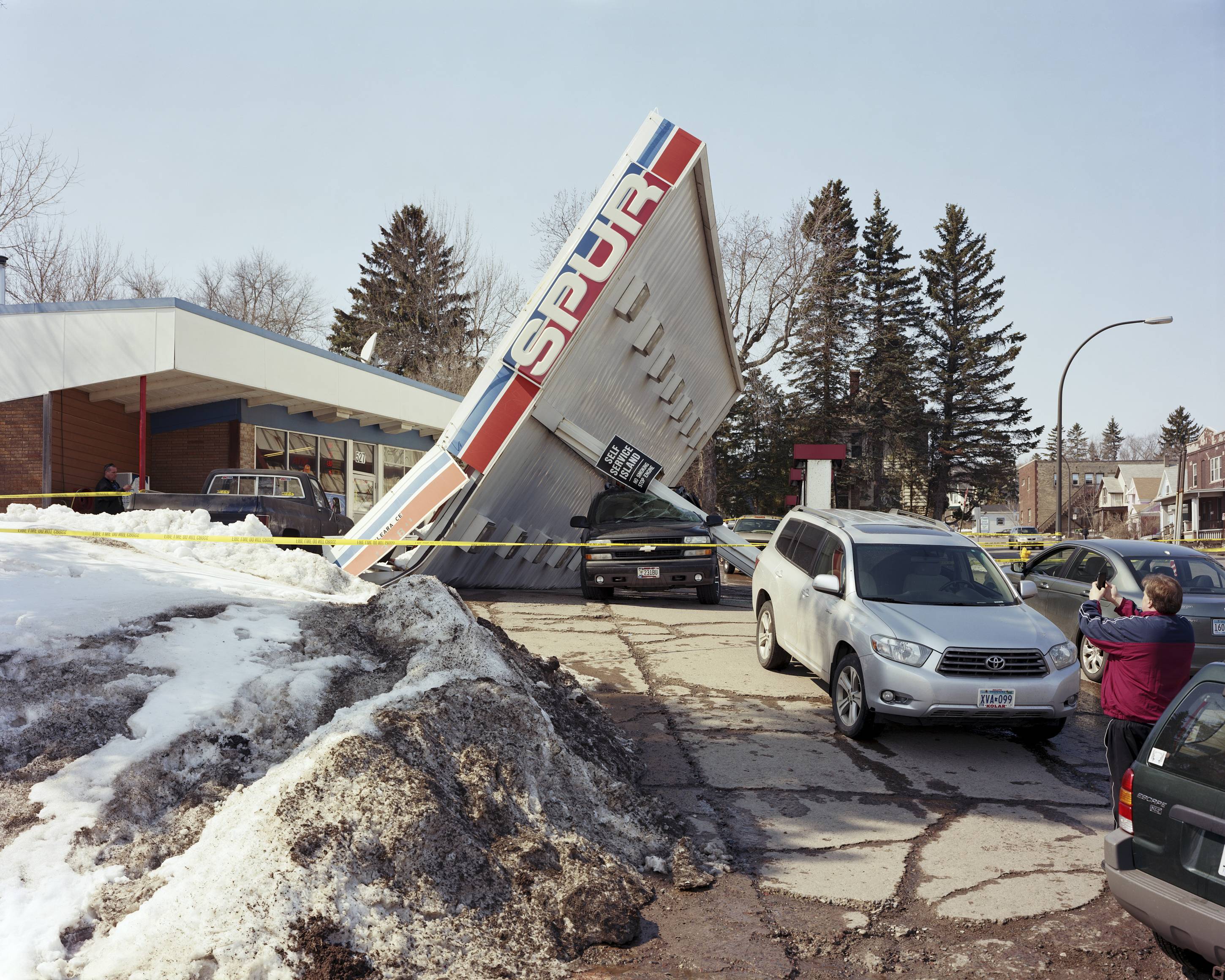 Gas Station Collapse, Duluth, Minnesota, April 2014