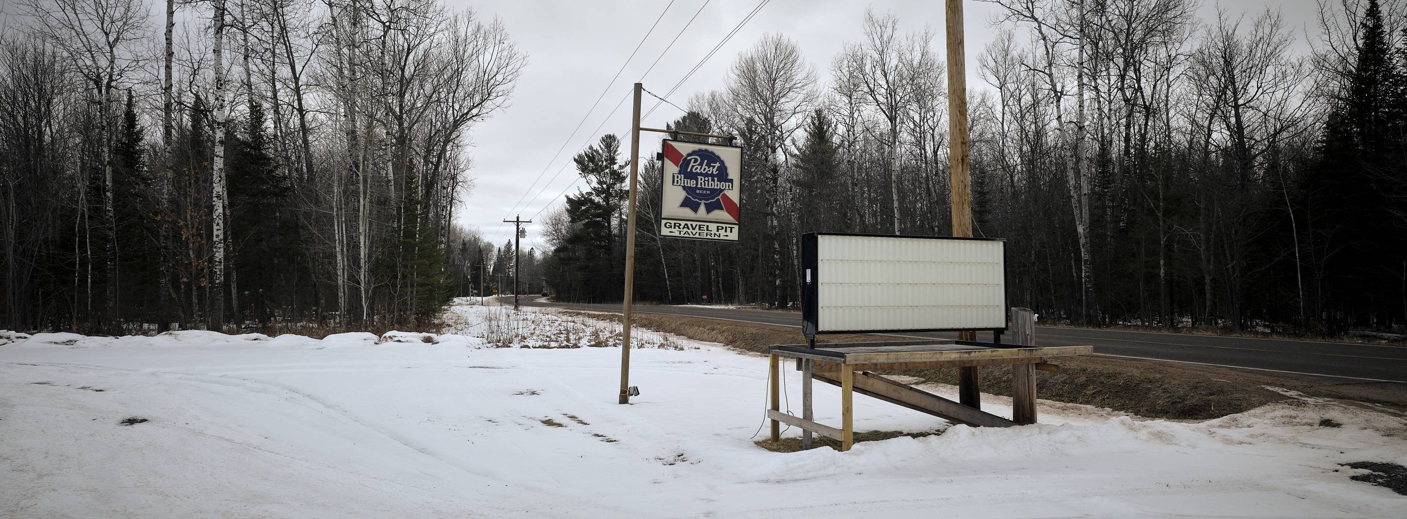 Gravel Pit Tavern, Poplar, Wisconsin, January 2025