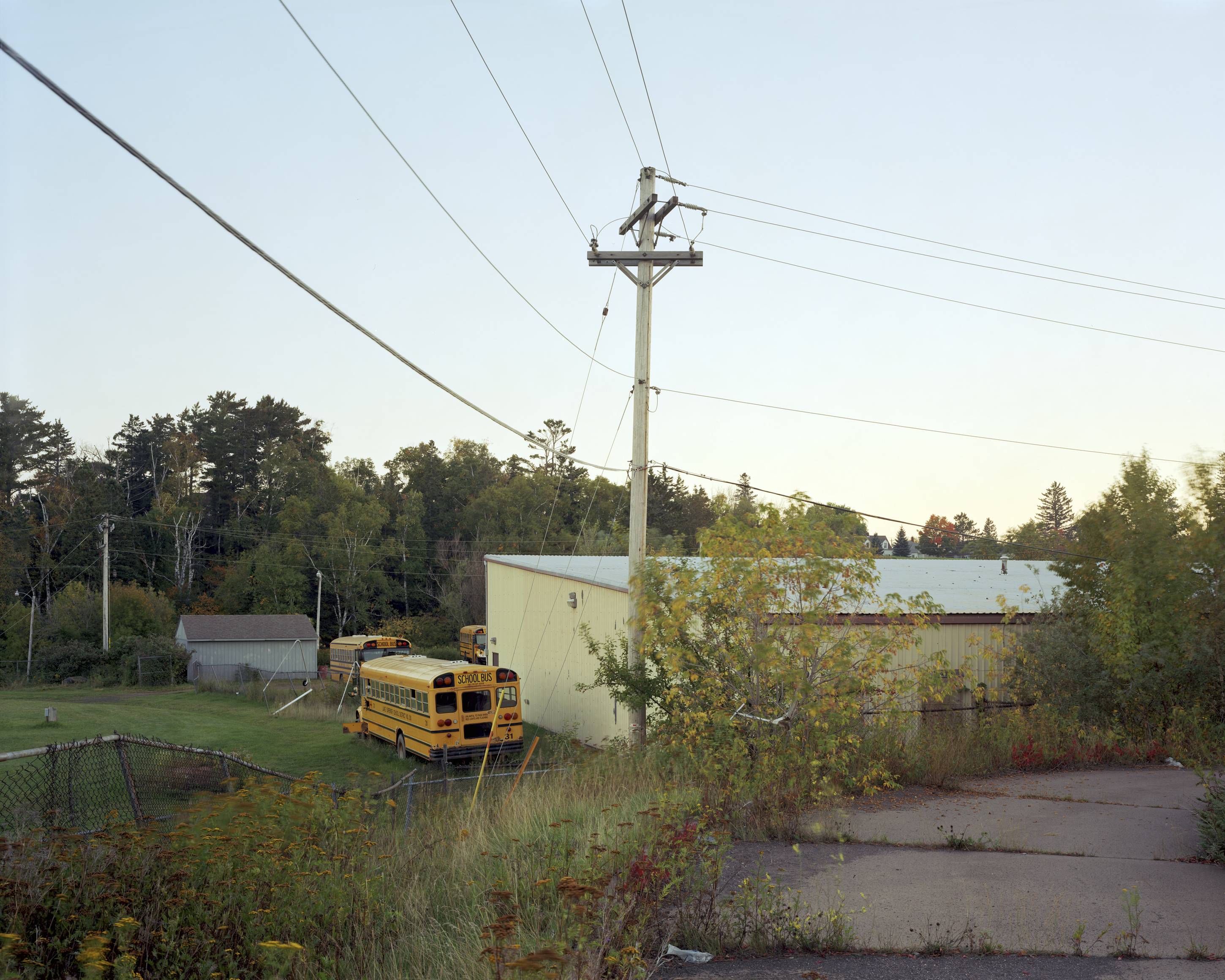 Parked Buses, Two Harbors, Minnesota, September 2014