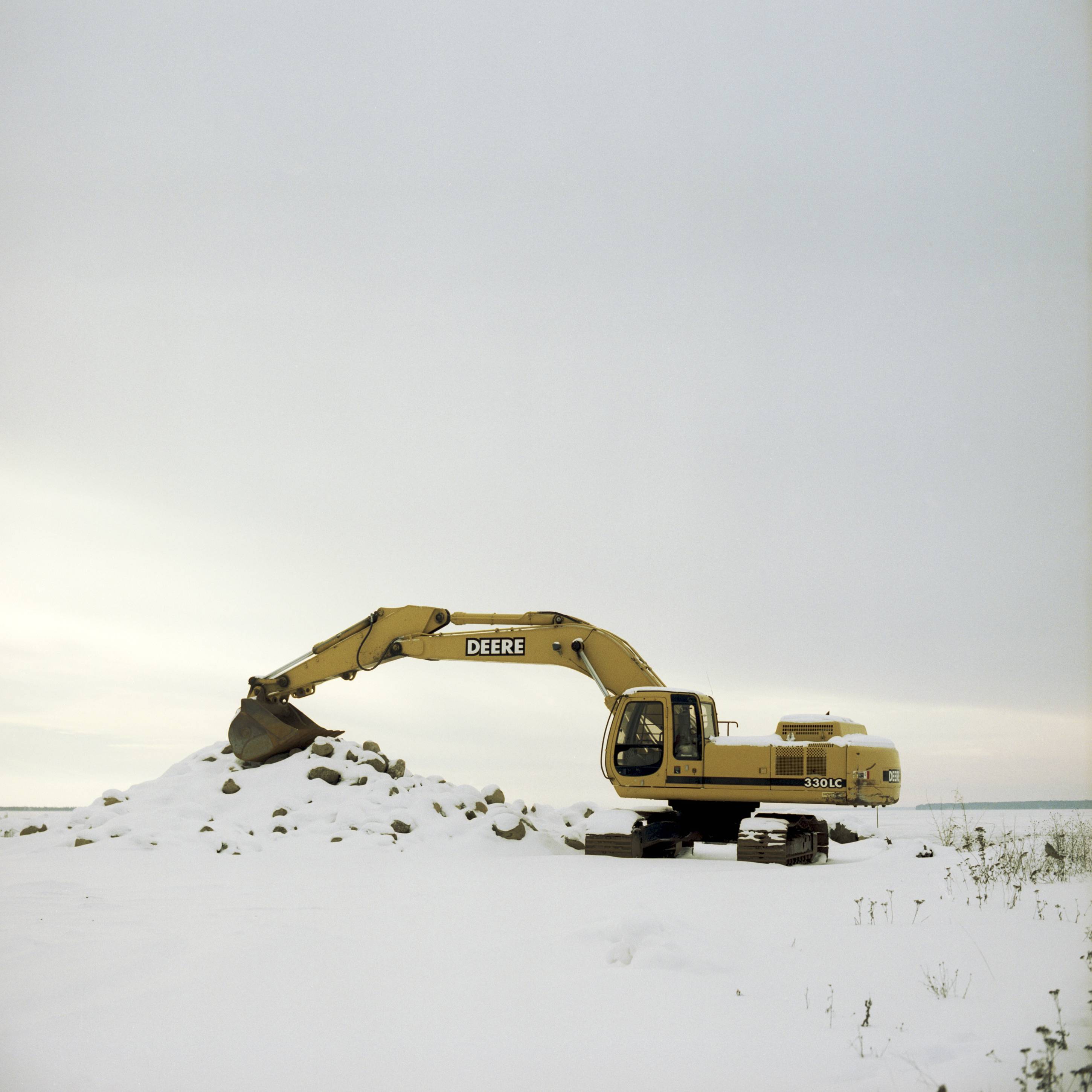 Resting Excavator, Bayfield, Wisconsin, January 2016