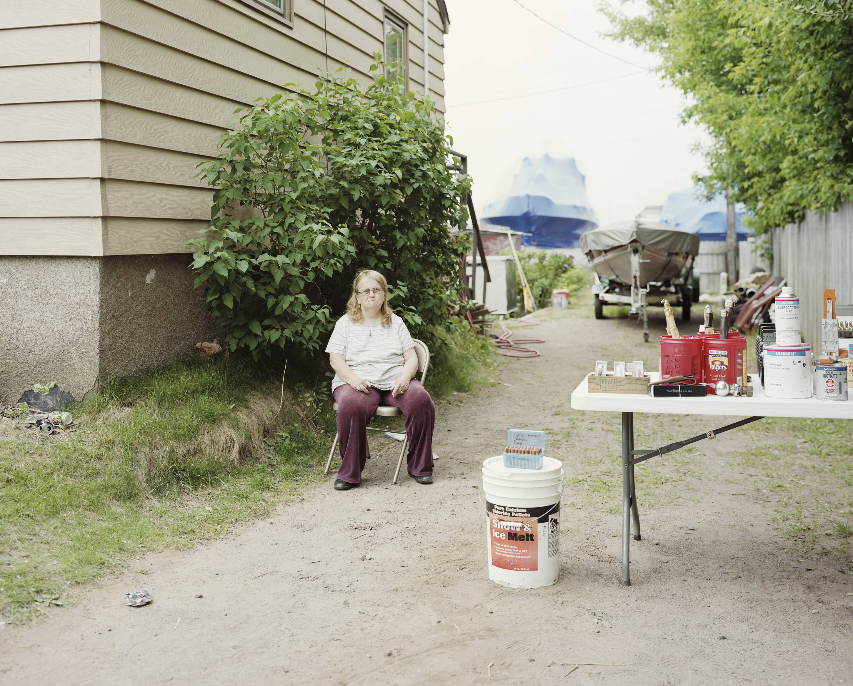 Rummage Sale, Park Point, Duluth, Minnesota, June 2012