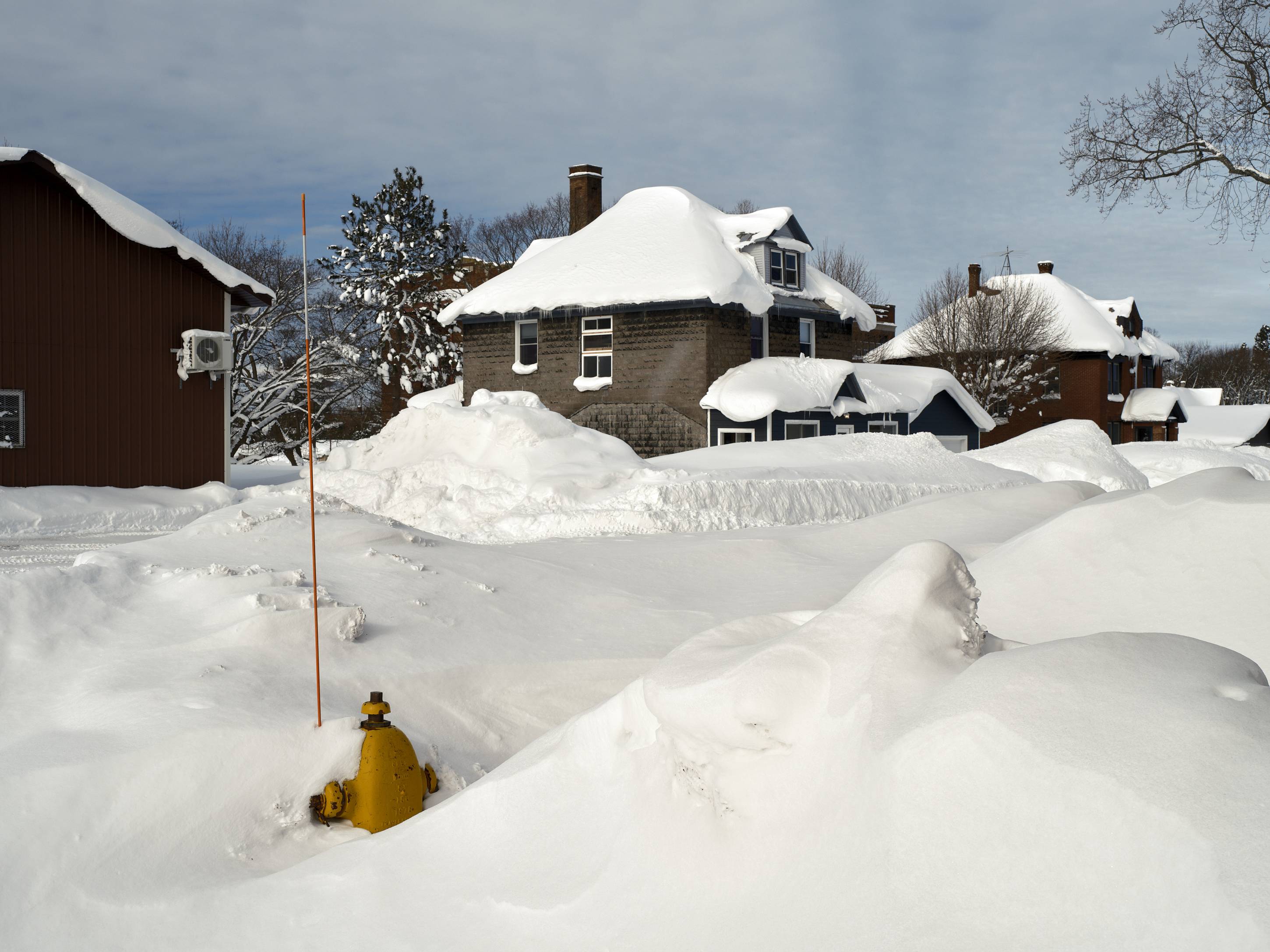 Snow Drifts, Calumet, Michigan, February 2026