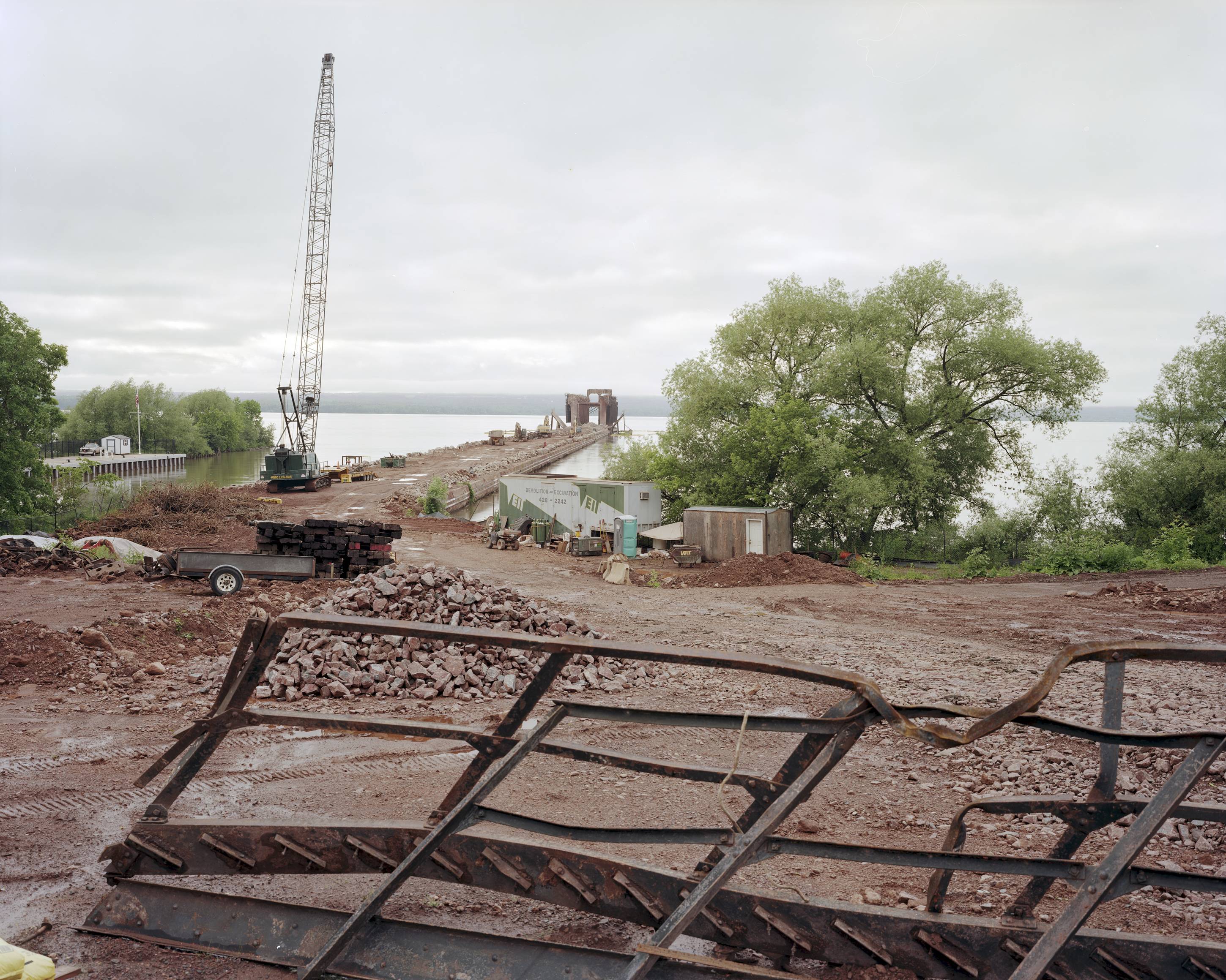 Soo Ore Dock Demolition, Ashland, Wisconsin, July 2013