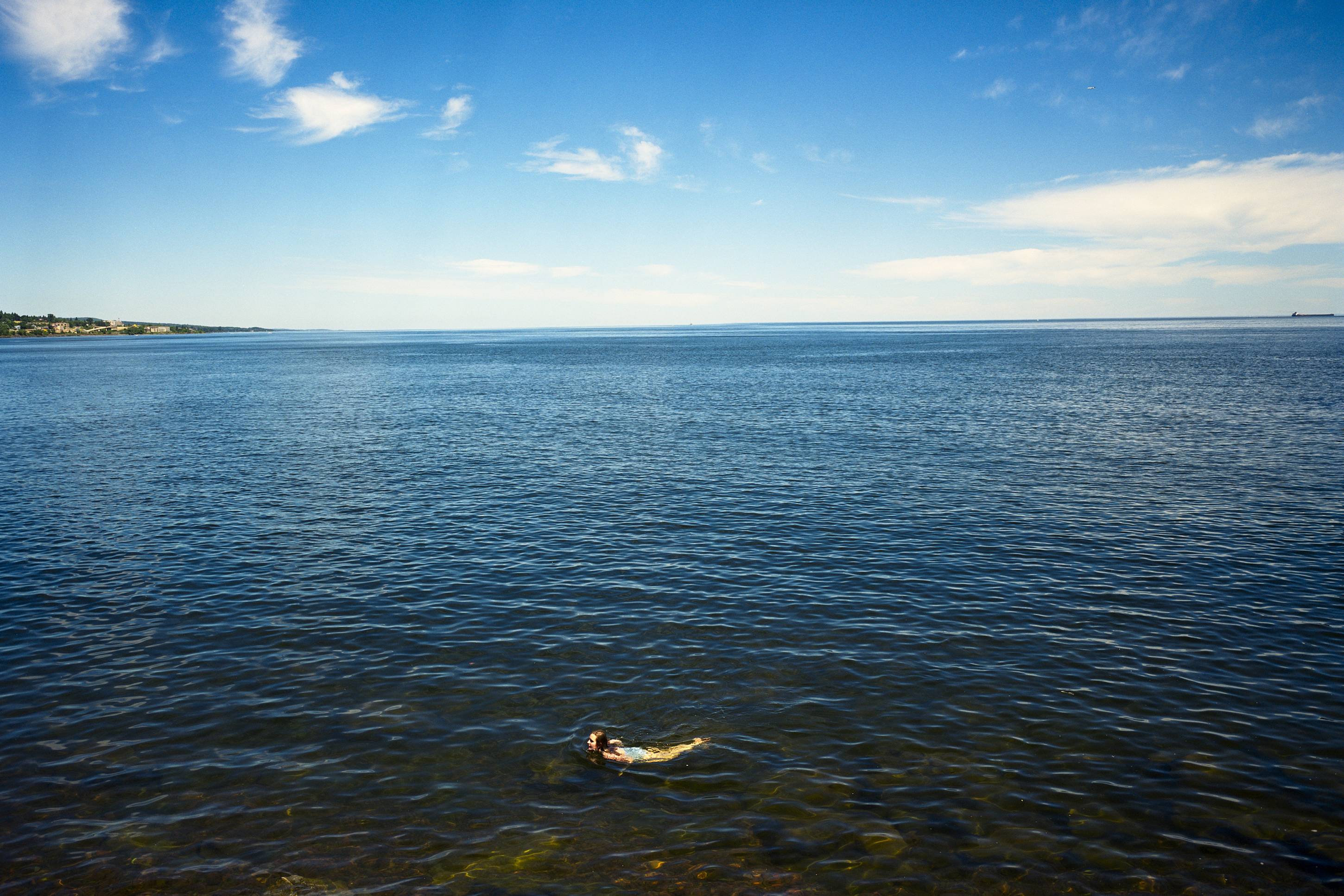 Swimmer, Duluth, Minnesota, August 2011