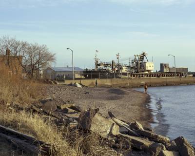 Beach, Park Point, Duluth, Minnesota, April 2012