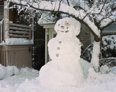 Beer Can Snowman, Duluth, Minnesota, December 2013