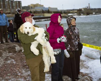 Polar Plunge Puppy, Duluth, Minnesota, February 2011