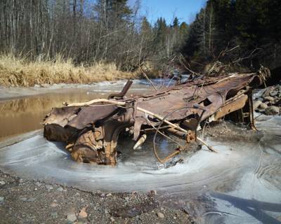 Secret Abandoned Car, ???, Minnesota, March 2024