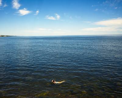 Swimmer, Duluth, Minnesota, August 2011
