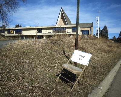 Voting Station, Duluth, Minnesota, March 2024